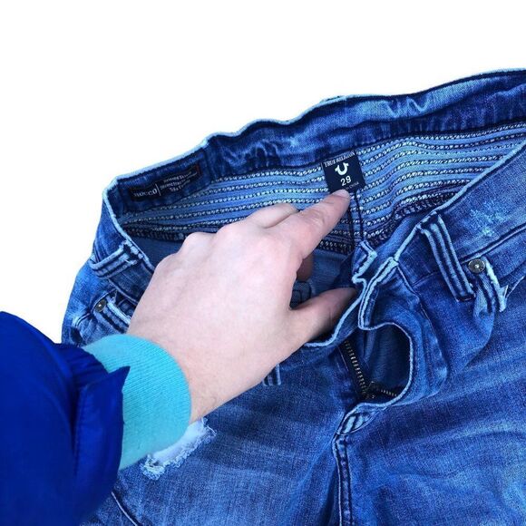 True Religion Jeans Size 29 ROCCO Blue - Picture 6 of 6